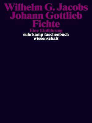 cover image of Johann Gottlieb Fichte